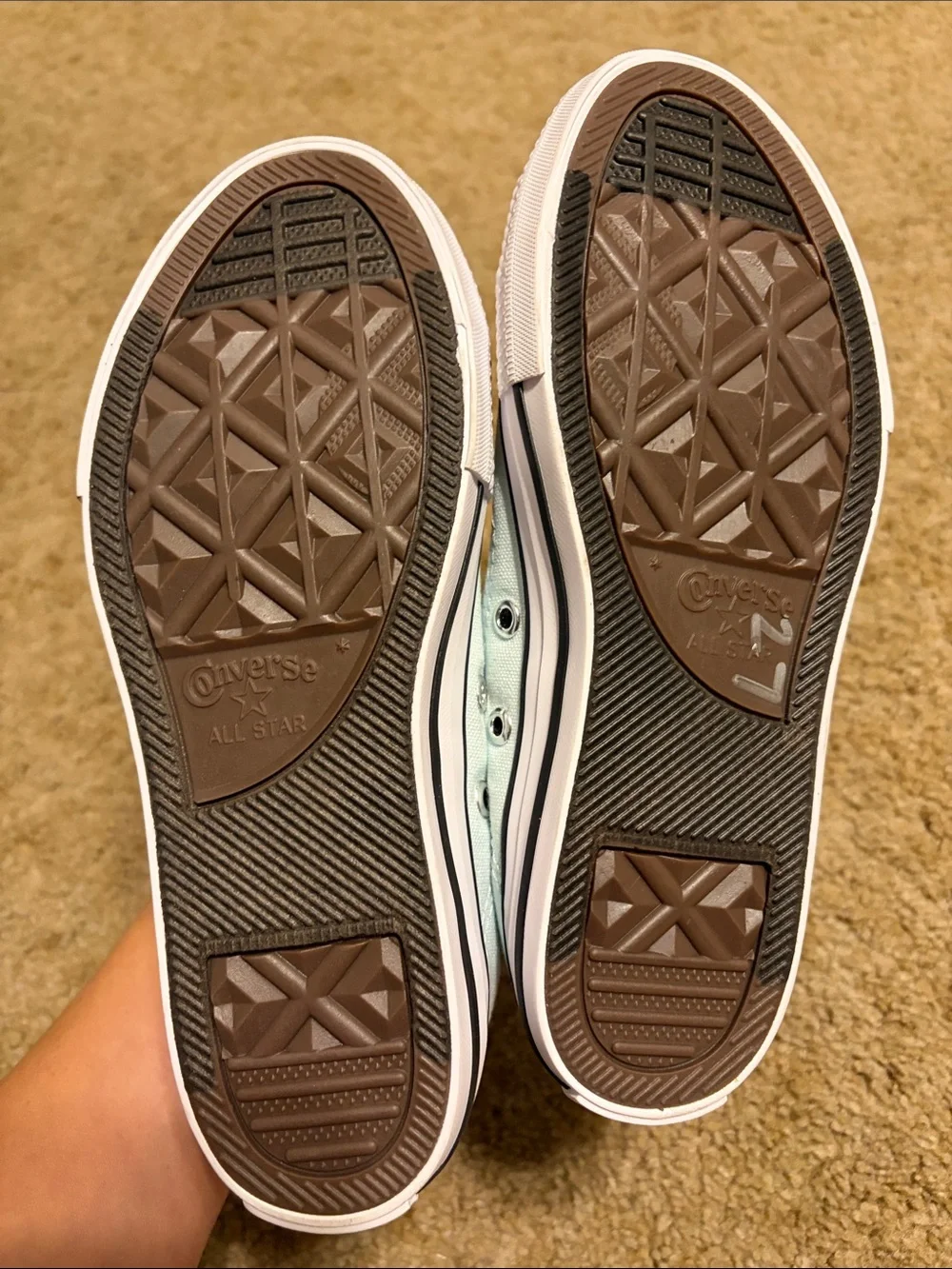 Converse Kids Low Top Sneakers in Mint Green